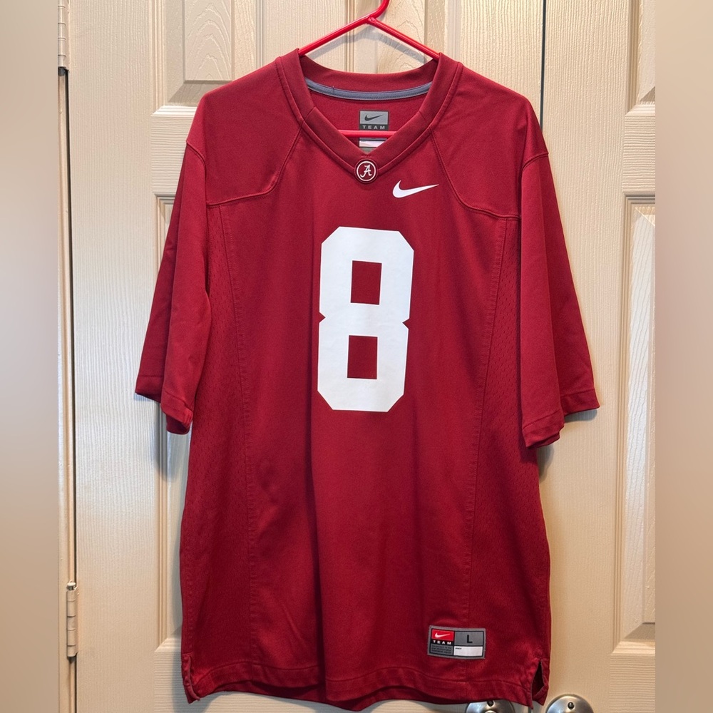 Alabama Julio‎ Jones Nike Team Jersey Men's Size Large Red # 8